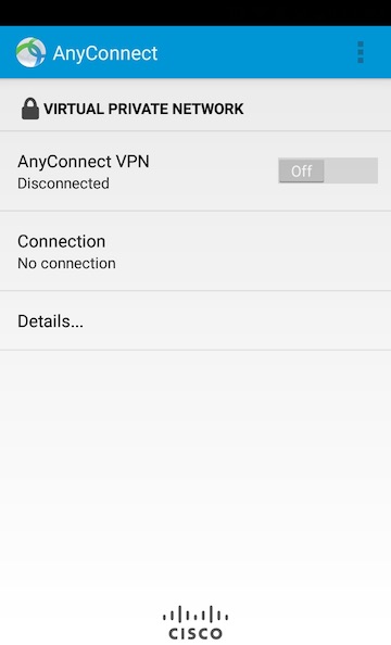 AnyConnect Android Create Connection