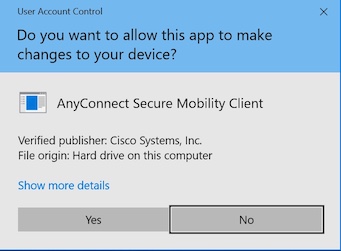 AnyConnect Secure Mobility Client UAC Prompt